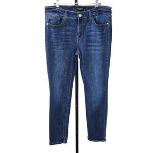 Judy Blue Womens Straight Fit Jeans Size 32 Blue Mid Rise Stretch Denim.